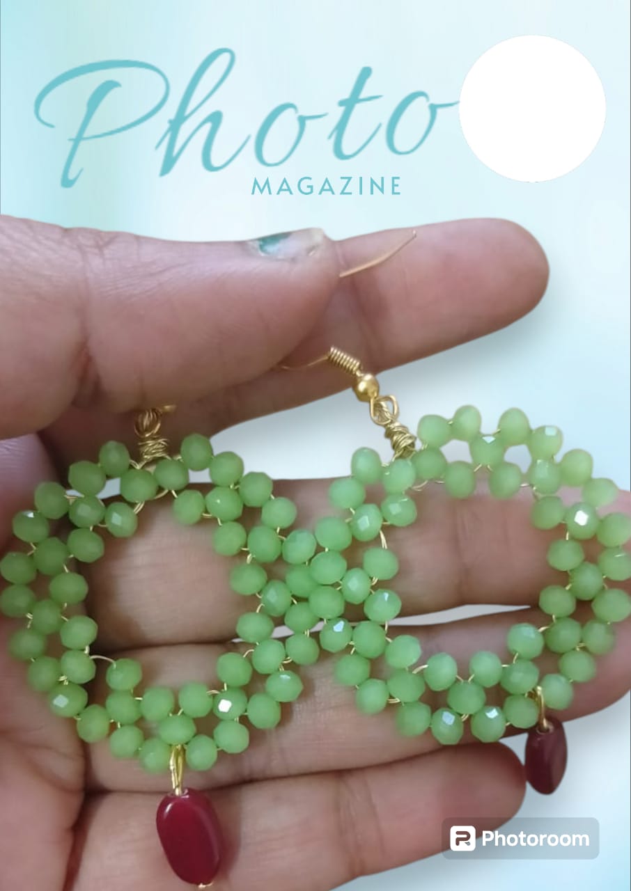 Trending Mint Green Stone Earrings