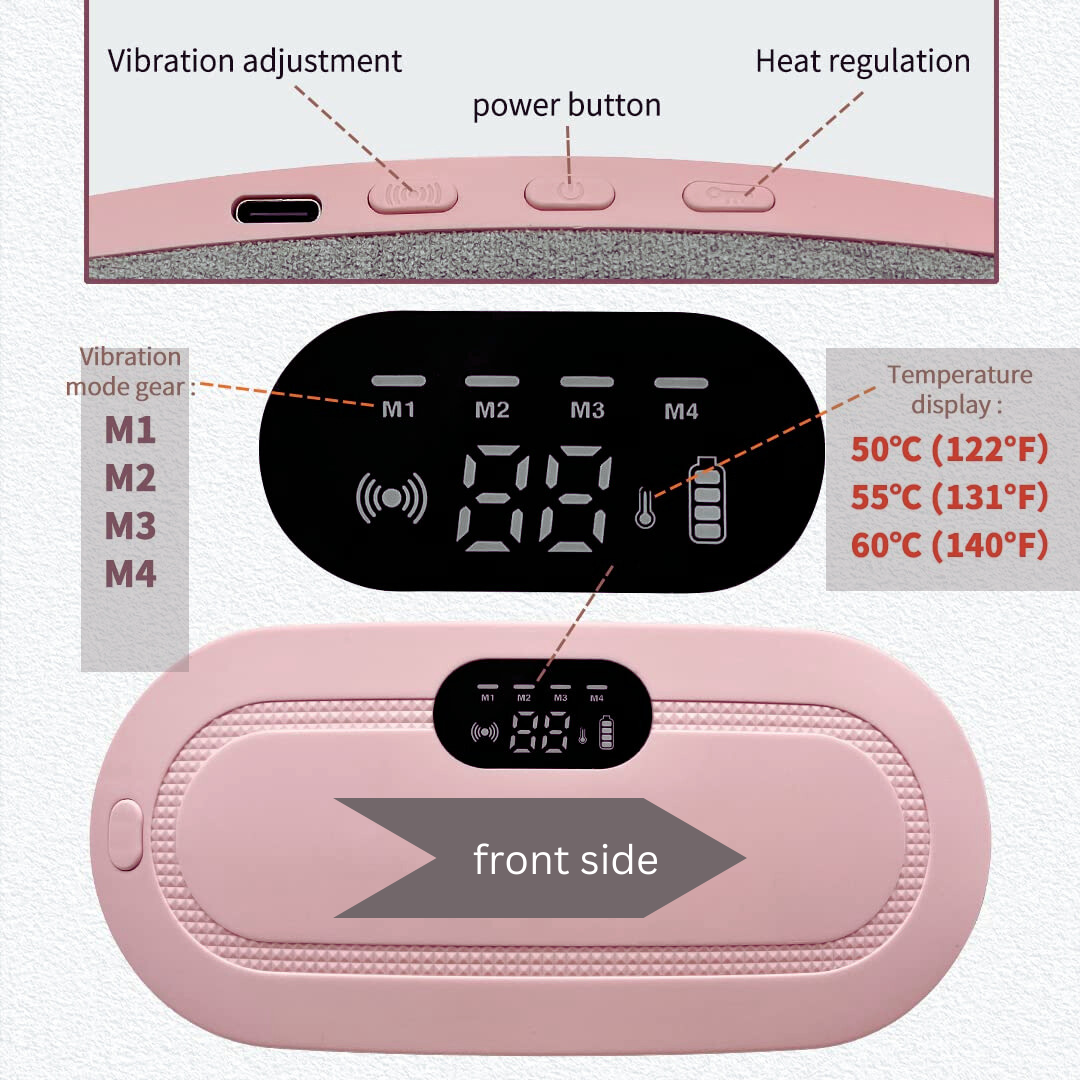 Period Cramp Relief Massager & Heating Pad