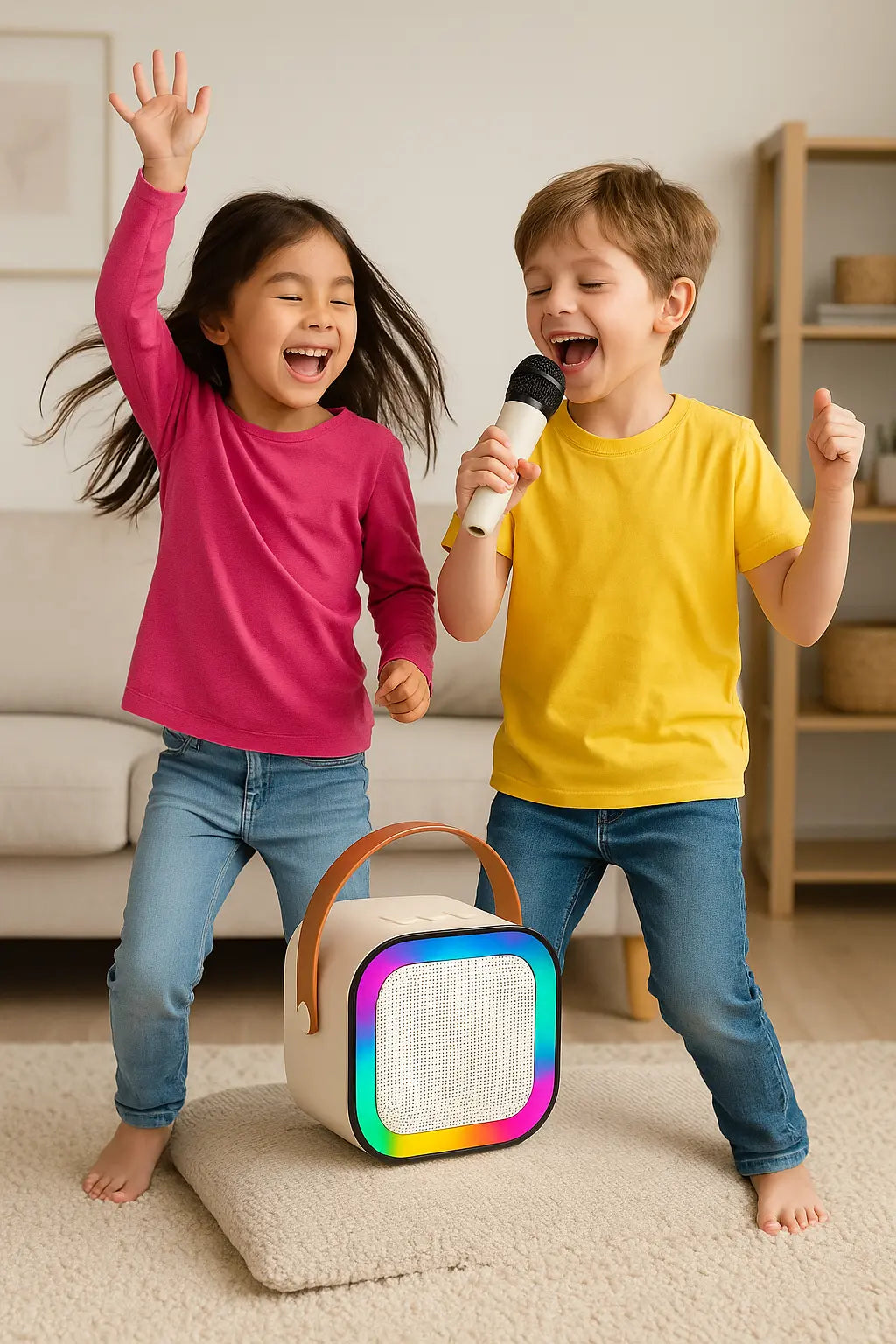 Wireless Bluetooth Karoke speaker with  microphone | Bluetooth Speaker| Kids fun speaker set