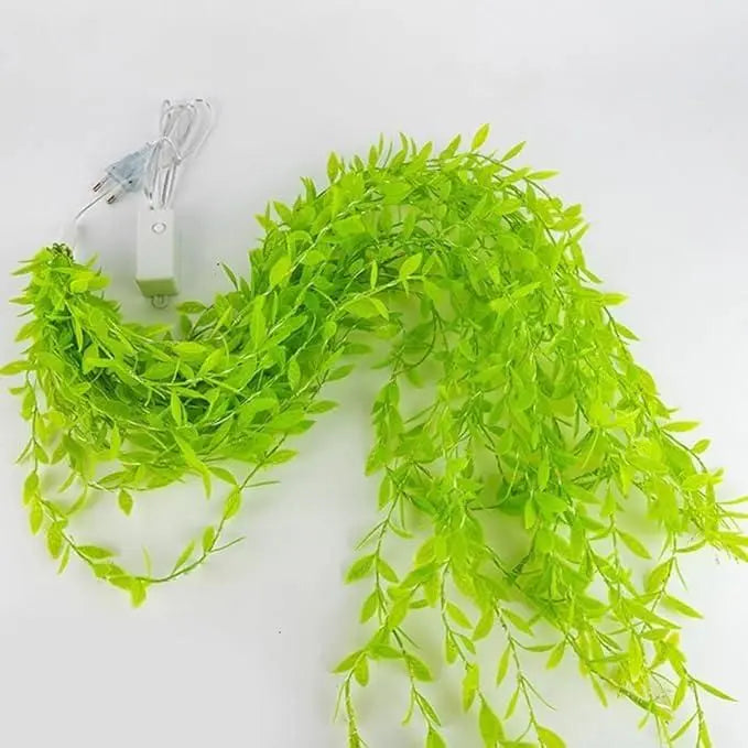 Green leave led lights curtain