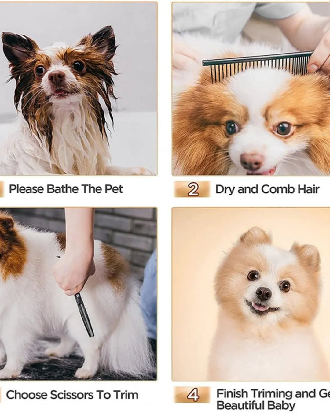 Pets Grooming Kit | Dog and Cat Hair Trimming Kit | Pet Care Solution